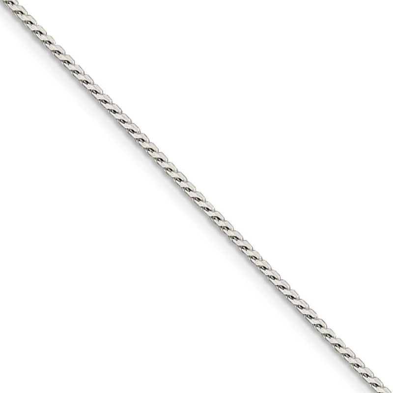 1.25mm Sterling Silver Solid Round Franco Chain Necklace, 22 Inch